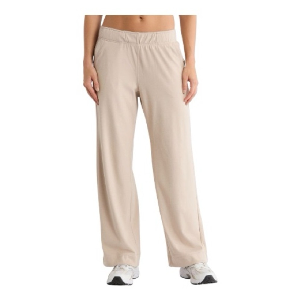 90 Degree By Reflex Daisy Marked Wide Leg Pants - Small S - Ivory Cream- NWT